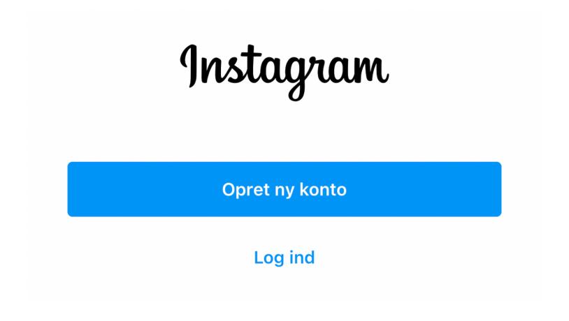 Instagram - Opret side