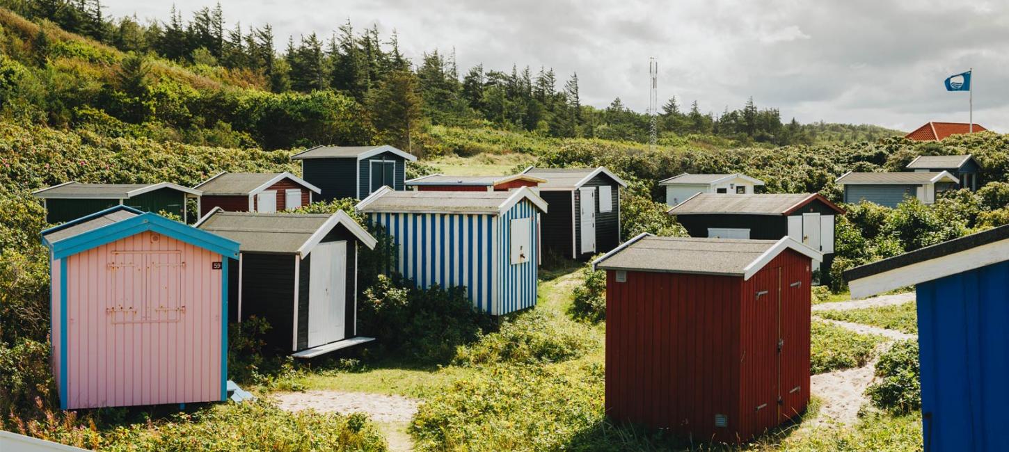 Badehytter ved Tisvildeleje Strand