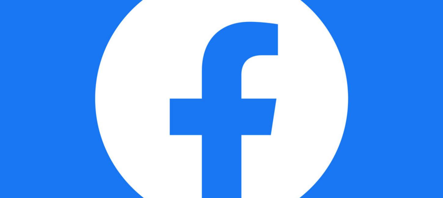 facebook logo hvid blaa