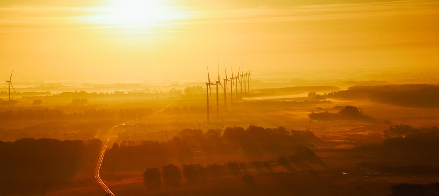 Solnedgang over Vestbjerg