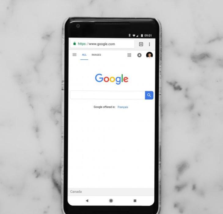 Google mobil marmorplade 